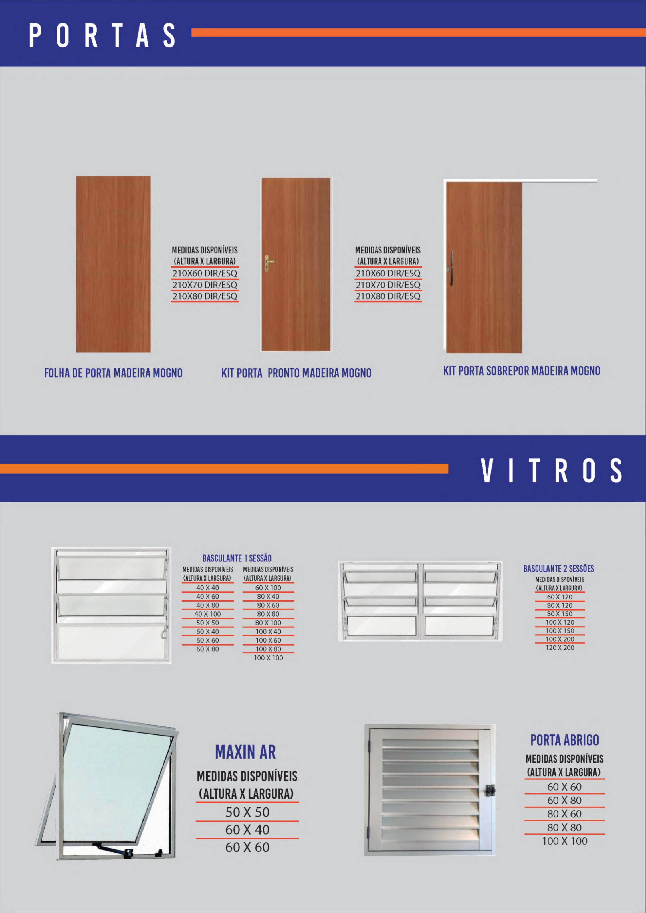 Vitrôs e Basculantes